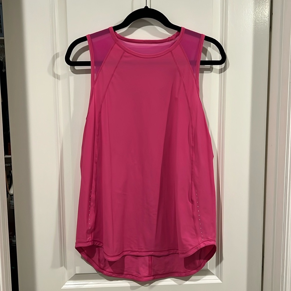 Lululemon Sculpt Tank; pink; size 8